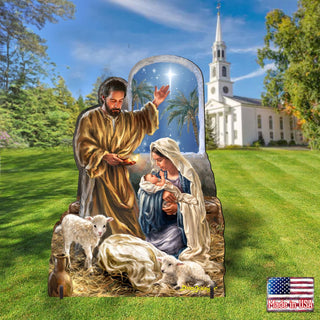 Glory to God Nativity Outdoor Decor by D. Gelsinger - Nativity Holiday Decor - 8461045F-DG