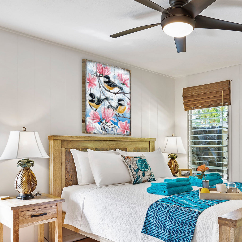 Goldfinches Wooden Wall Art by Nature Wonders - 95220-2B