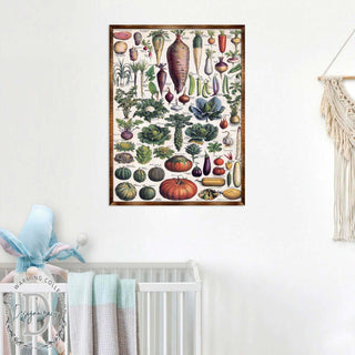 Root Vegetables Wall Decor - Kids room - ABC 123 Kids - Homeschool I Educational Poster - Art for kids - Vegetables - Classroom Decor 310226
