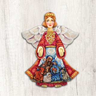Nativity Christmas Angel Nativity Door Decor by G. DeBrekht - Nativity Holiday Decor - 8152722H