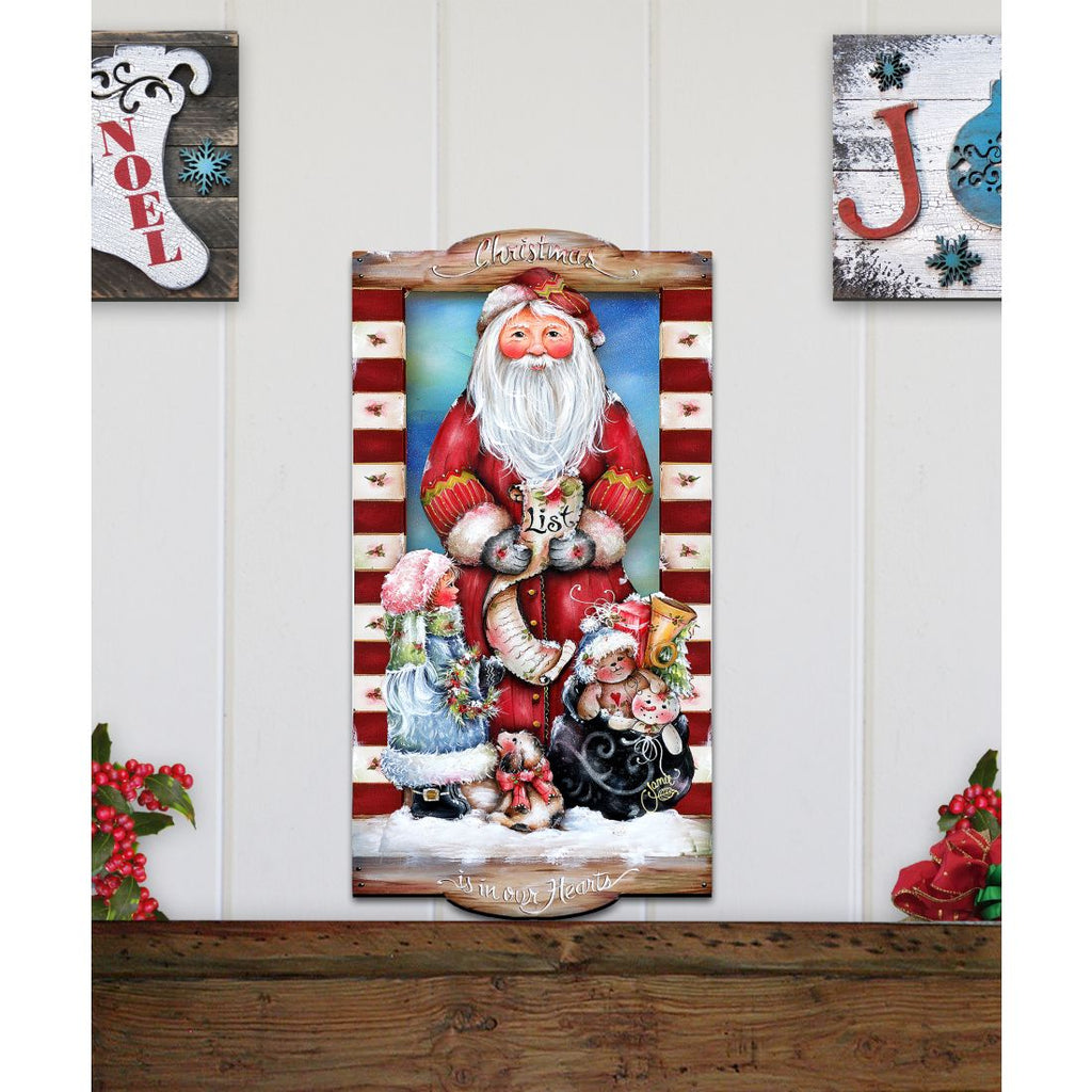 Christmas Wish Holiday Door Decor by Jamie Mills-Price - Christmas Decor - 8457516H