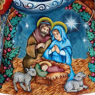 The Only Begotten Son Santa Hand-Painted WOODCARVED Figurine by G. DeBrekht - Nativity Holiday Decor - 8203014 *** PRE-ORDER - Handmade Just for You! ***