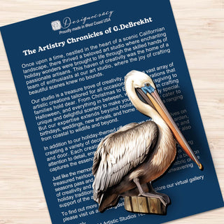 Pelicans Clip-On Eco Wood Decorative Ornaments Set of 3 by G. Debrekht - Christmas Decor - 8091014C-S3