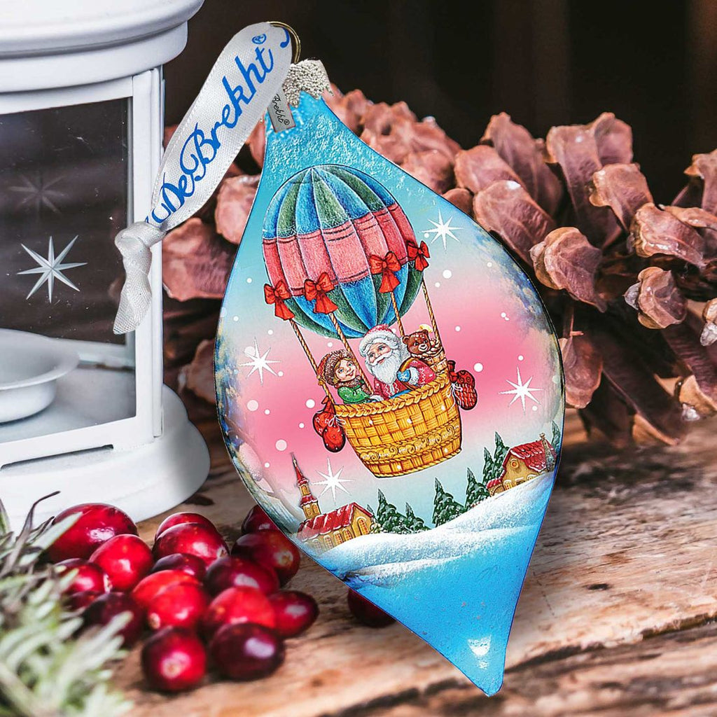 Air Balloon Glass Ornament by G. DeBrekht - Christmas Decor - 74179