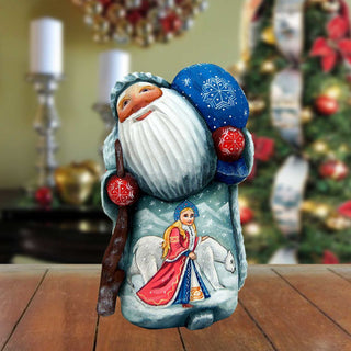Snow Maiden's Friend Hand-Painted WOODCARVED Masterpiece by G. DeBrekht - Christmas Decor - 8215062
