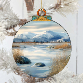Alaskan Harmony Wooden Ornaments by G.Debrekht - Wildlife Holiday Decor - 870075
