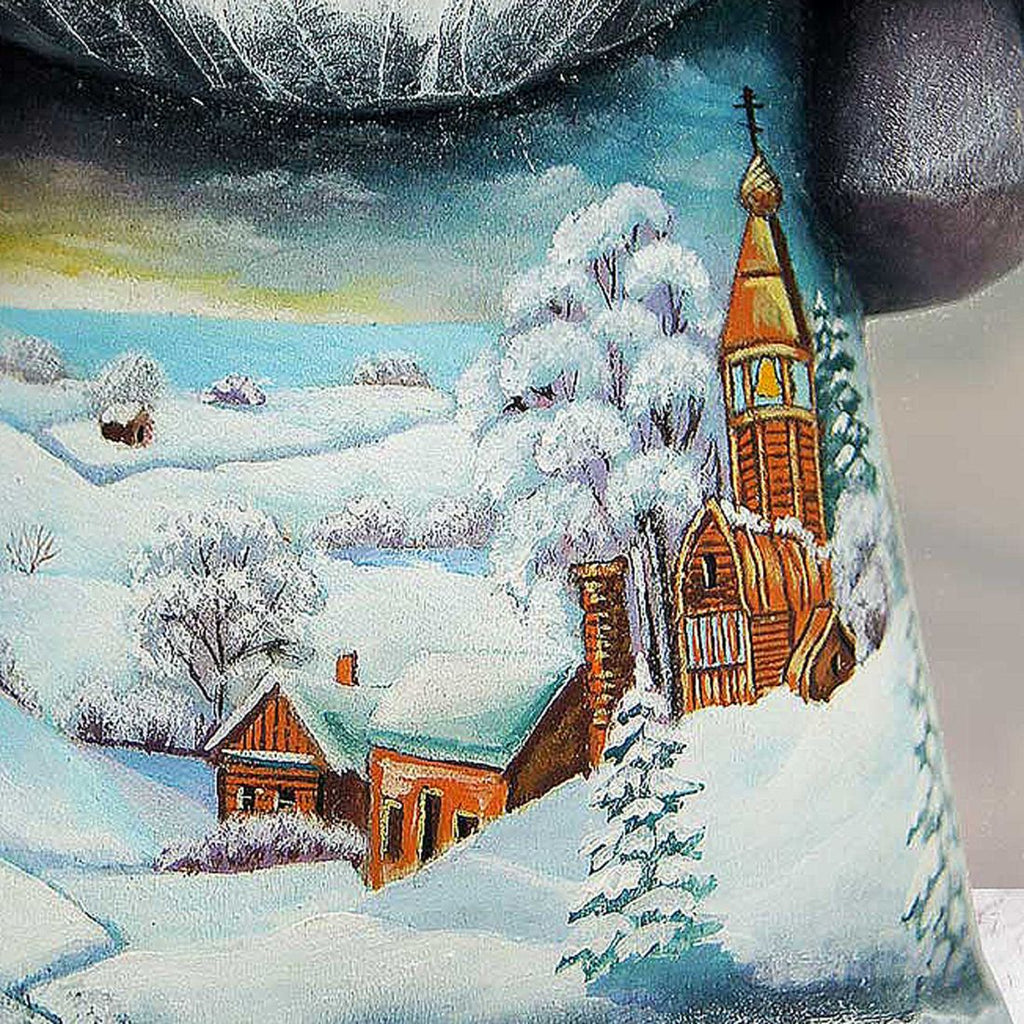 Frosted Village Santa Hand-Painted WOODCARVED Masterpiece by G. DeBrekht - Christmas Decor - 2821708 *** PRE-ORDER - Handmade Just for You! ***