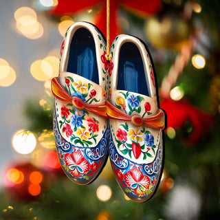 Danish Shoes Decorative Wooden Ornaments by G. Debrekht - Love Family Decor - 8688310