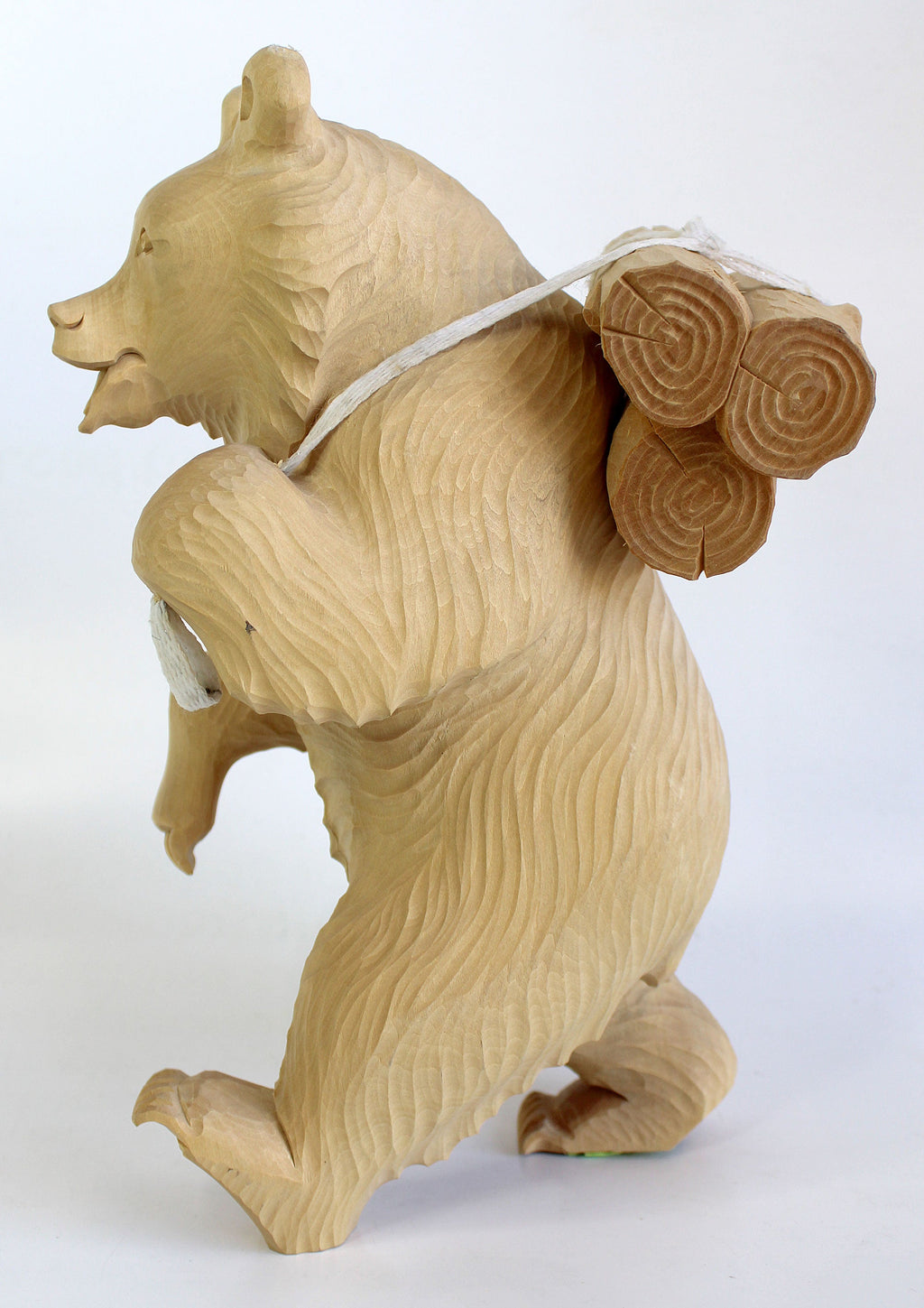 One-of-a-Kind Bear with Woods Wood Carved Figurine 10
