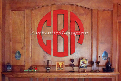 Wooden Personalized Monogram - Large 36