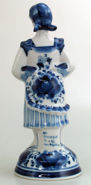 Gzhel Authentic Hand-Painted Fine Porcelain Decorative Blue and White Figurine by G DeBrekht