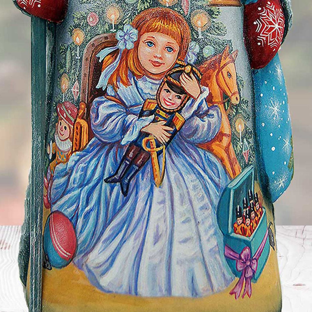 Santa Nutcracker Clara Hand-Painted WOODCARVED Masterpiece by G. DeBrekht - Christmas Decor - 821371