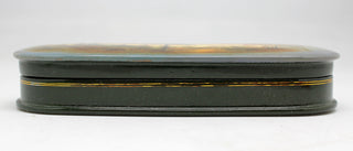 Handpainted One-of-a-Kind Papier Mache Lacquered Miniature Box 5.75 x 2 x 1