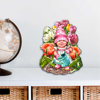 Blossom Gnome Easter Wreath Door Decor by D. Gelsinger - Easter Spring Decor - 8461063H-DG