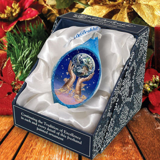 Weep of the World Coastal Glass Ornament by Josephine Wall - Christmas Decor - 757-405-JW