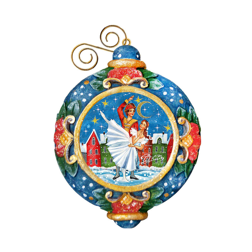 Nutcracker Ballet Sculpted Hand-Painted Christmas Ornament by G. DeBrekht - Christmas Santa Snowman Decor - 6102453