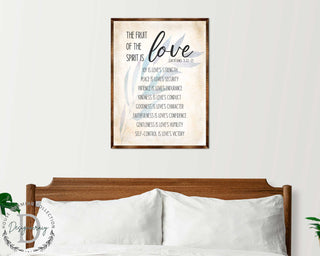 Fruit of the Spirit Sign - Wooden Christian sign - Verse sign - Galatians 5 22 - House warming gift - Bible sign - Scripture sign - 310347
