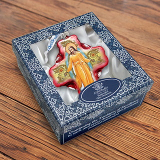 Chrysostom Glass Ornament by G. DeBrekht - Nativity Holiday Decor - 758-007