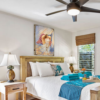 American Angel Art Wooden Wall Art by D. Gelsinger - American Patriotic Decor - 95655B-0107