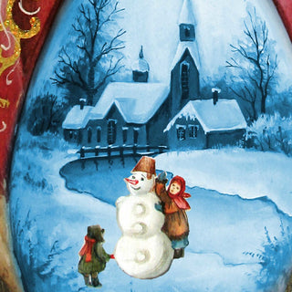 Home Sweet Home Santa Hand-Painted WOODCARVED Masterpiece by G. DeBrekht - Christmas Santa Snowman Decor - 2421110 *** PRE-ORDER - Handmade Just for You! ***