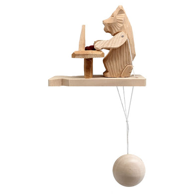 Bon Apptit Bear Animated Spinning Old-World Decoration by Designocracy - Wildlife Holiday Decor - 191000-07