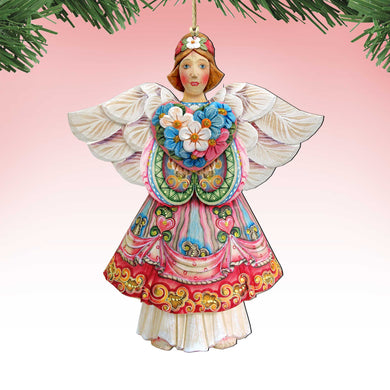 Angel of Love Wooden Ornaments by G.DeBrekht - Love Family Kids Decor - 8155412-S2