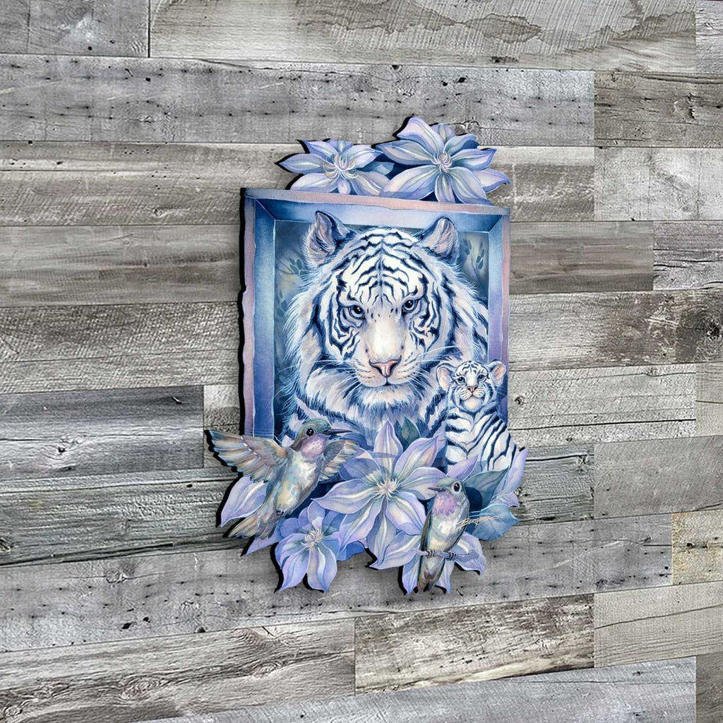 Tiger in the Garden Wildlife Door Decor by J. Bergsma - Nature Wildlife Decor - 8591580W-JB