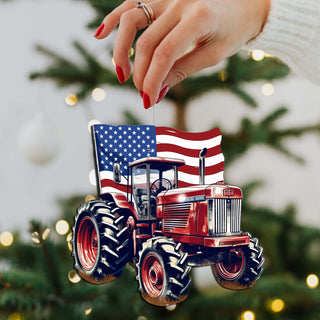 American Farmhouse Decorative Eco Wood Ornaments Set of 3 by G. Debrekht - Patriotic Decor - 8091001-S3