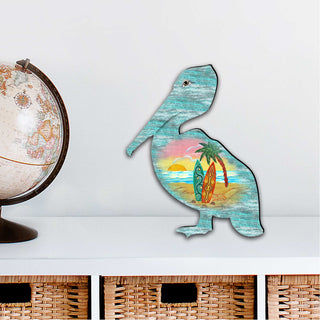Pelican Decorative Coastal Door Decor by G. DeBrekht - Coastal Holiday Decor - 8198543H