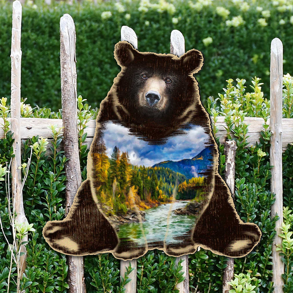 Mountain River Bear Wildlife Decor by G. DeBrekht - Designocracy - 81982152M