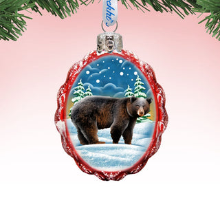 Grizzly Bear Mercury Glass Ornament by G. DeBrekht - Wildlife Holiday Decor - 771036