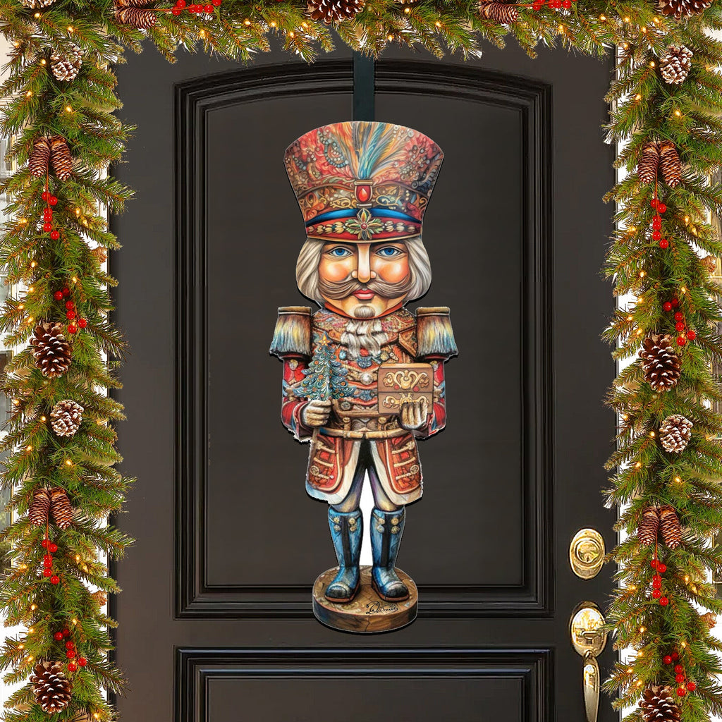 Regal Nutcracker Prince Holiday Door Decor by G. Debrekht - Christmas Decor - 8611060H