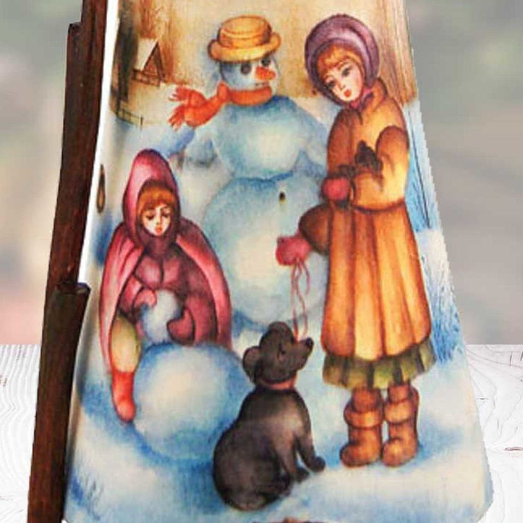 Winter Friends Santa Hand-Painted WOODCARVED Masterpiece by G. DeBrekht - Christmas Decor - 291712 *** PRE-ORDER - Handmade Just for You! ***