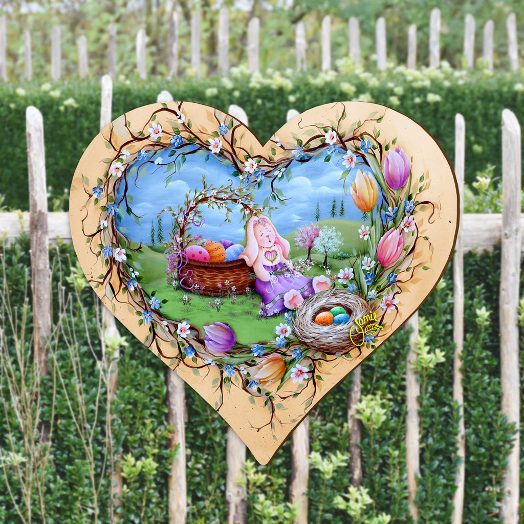 Easter Bunny Nap Easter Door Decor by Jamie Mills-Price - Easter Spring Decor - 8457706H-MP