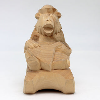 One-of-a-Kind The Bear with Balalaika Wood Carved Figurine 6
