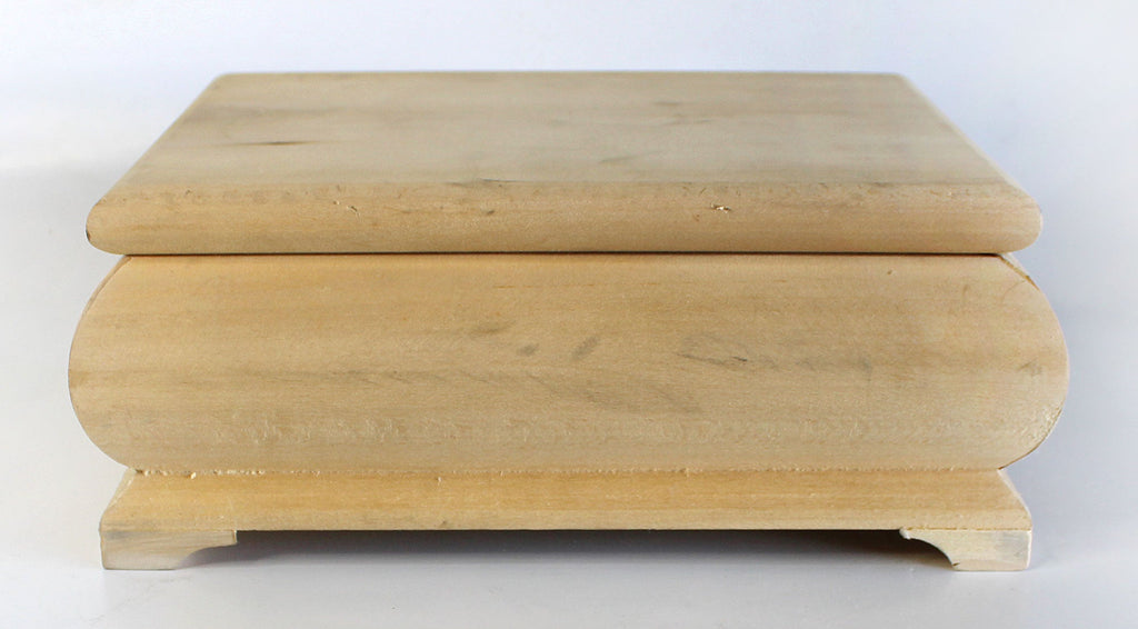 Make It-Take It Handcrafted Wooden Chest 10 x 8 x 4 by G. Debrekht - Nature Wood Carving