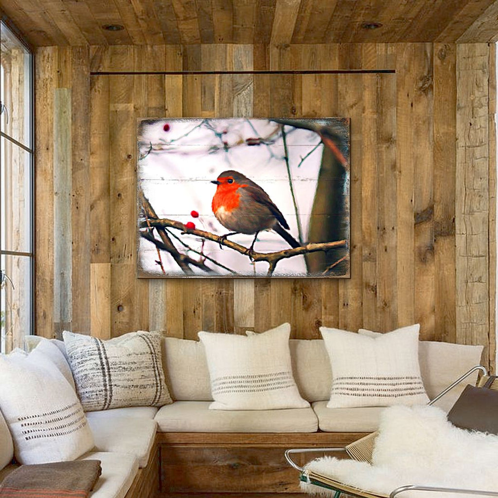 Amena Bird Wooden Coastal Wall Art by Nature Wonders - Coastal Sea-Life Decor - 95286B