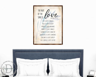 Fruit of the Spirit Sign - Wooden Christian sign - Verse sign - Galatians 5 22 - House warming gift - Bible sign - Scripture sign - 310347