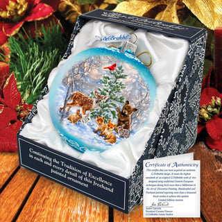 Forest Friends Lg Glass Ornament by D. Gelsinger - Christmas Decor - 73949