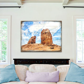 Hogge Canyons Landscape Wooden Wall Art by Nature Wonders - Nature Wildlife Decor - 95276B