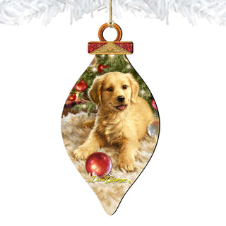 Christmas Puppy Wooden Ornaments by Gelsinger - Christmas Decor - 8041104-1609