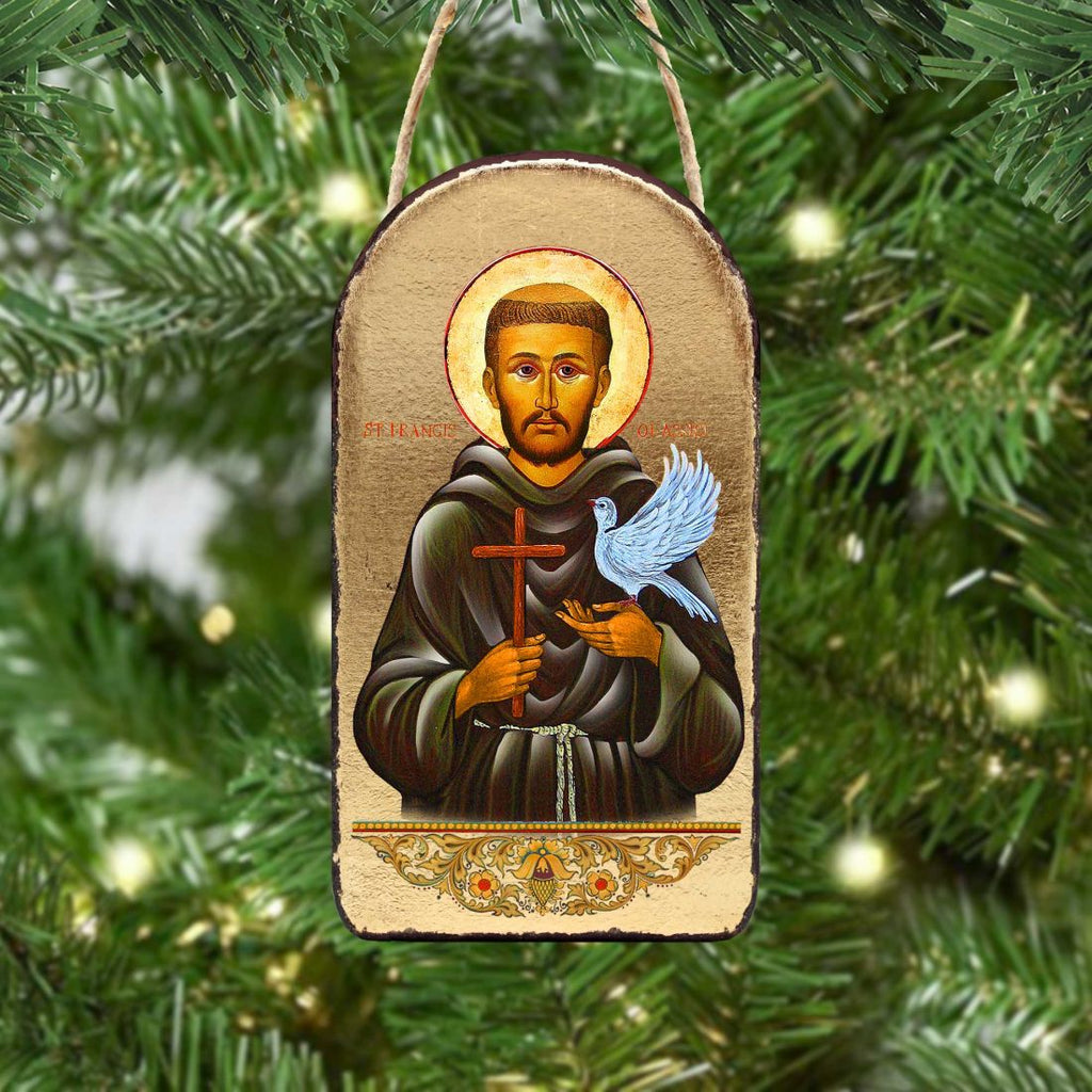 Saint Francis Religious Christian Sacred Icon Ornament - Inspirational Icon Decor - 87024