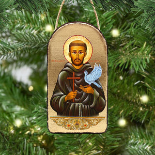 Saint Francis Religious Christian Sacred Icon Ornament - Inspirational Icon Decor - 87024