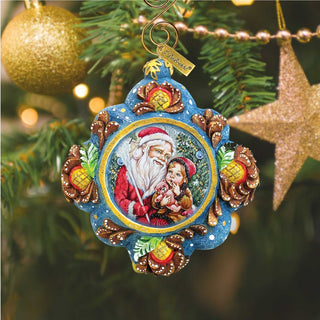 Sharing Secrets Sculpted Hand-Painted Christmas Ornament by G. DeBrekht - Love Family Kids Decor - 6102543