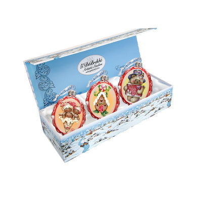 Holiday Kiss Mercury Glass Ornaments by Jamie Mills-Price - Christmas Decor - 770139S3-MP