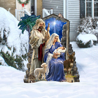 Holy Night Nativity Outdoor Decor by D. Gelsinger - Nativity Holiday Decor - 8461041F-1618
