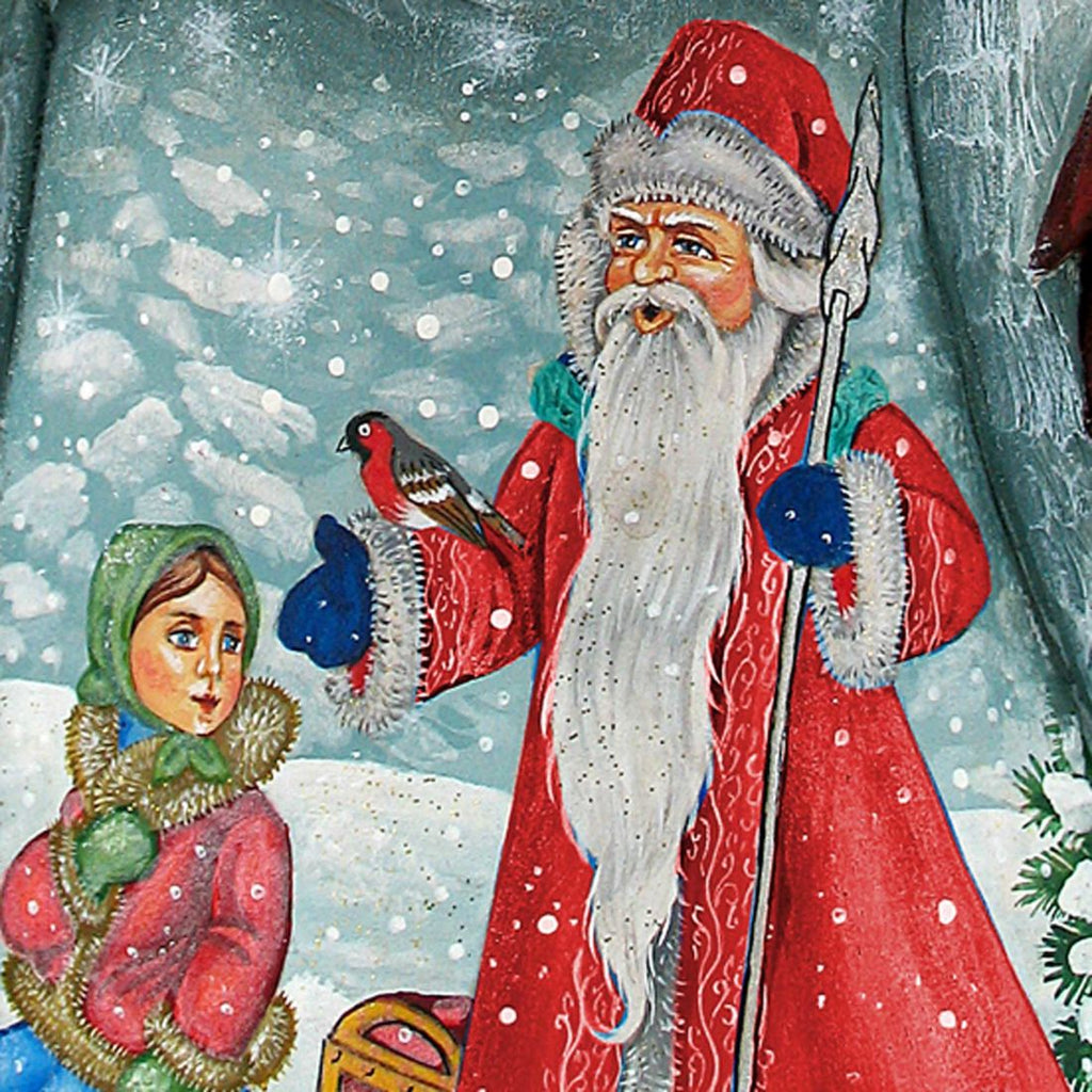 Classic Christmas Santa Hand-Painted WOODCARVED Masterpiece by G. DeBrekht - Christmas Decor - 821458 *** PRE-ORDER - Handmade Just for You! ***