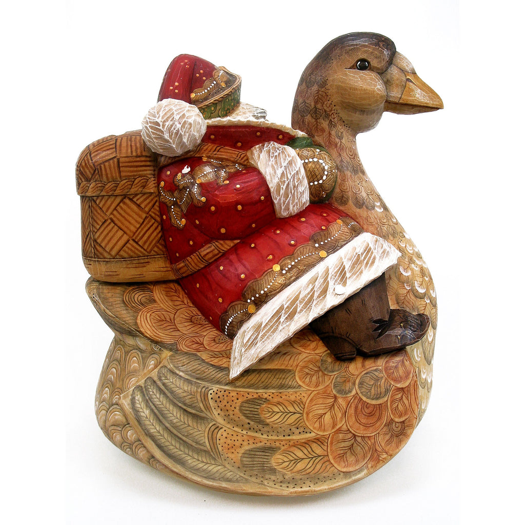 Santa on Goose Piggy Bank Box 8