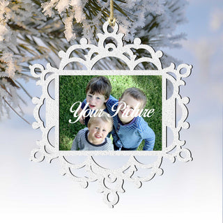 Snowflake Ornament Picture Frame Ornament for Photo by G.DeBrekht - 8141159PF