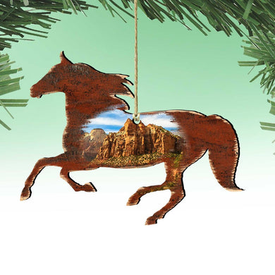 Horse Wooden Ornaments by Nature Wonders - Wildlife Holiday Decor - 81981582